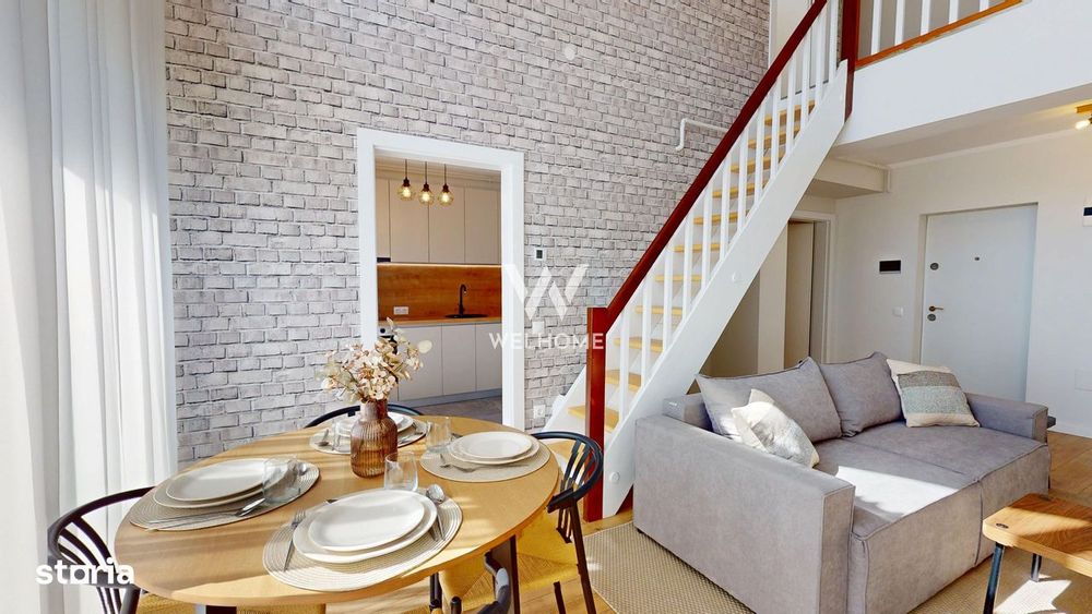 Penthouse 4 camere, 2 băi, mobilat si utilat complet - întabulat