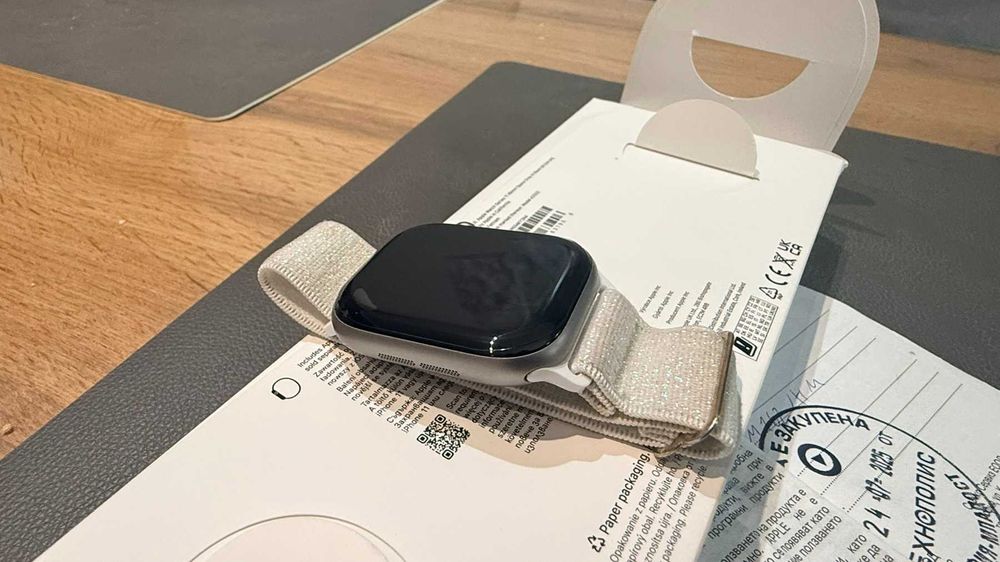 Apple Watch 11 GPS 46mm Space Gray AI Black в гаранция! 99% батерия