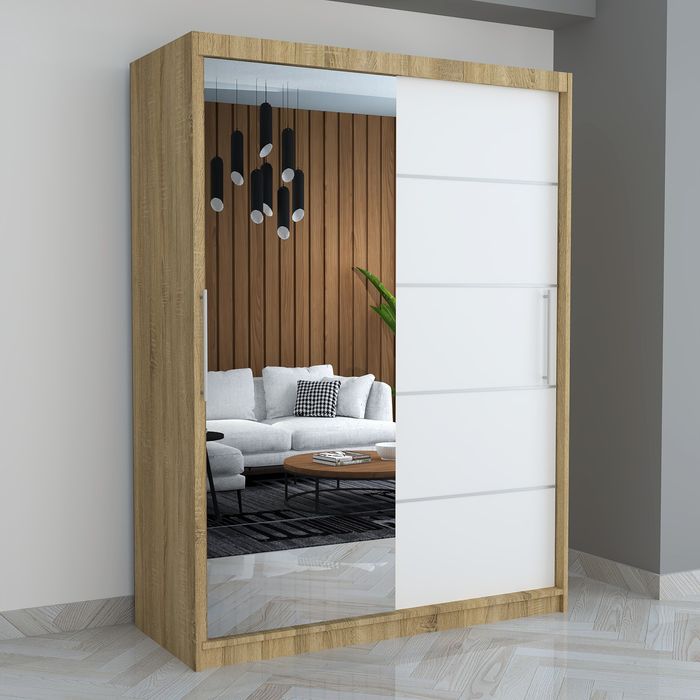 Dressing A06 culoare sonoma /alb