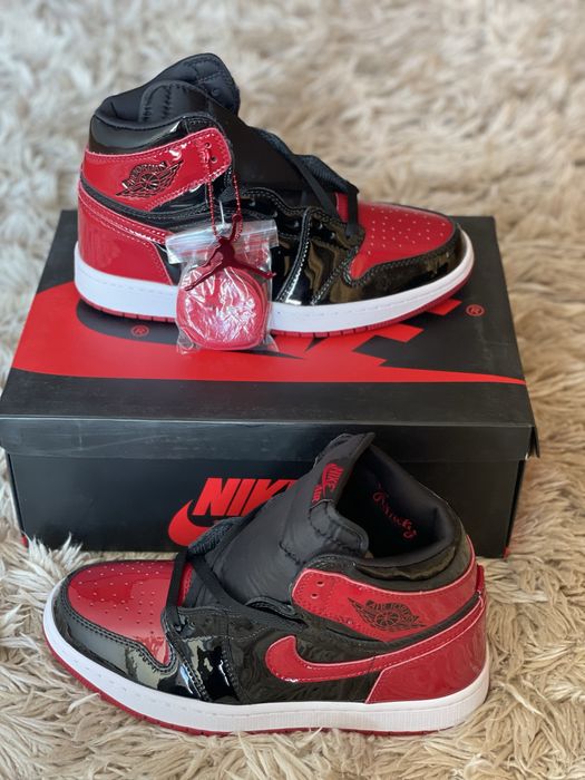 Air Jordan 1 Retro High Patent Bred Full Box Verificare Colet 35,5-45