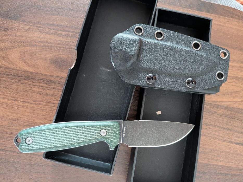 Cuțit fix Drachenader 14C28N, Micarta, Full Tang – Bushcraft/EDC