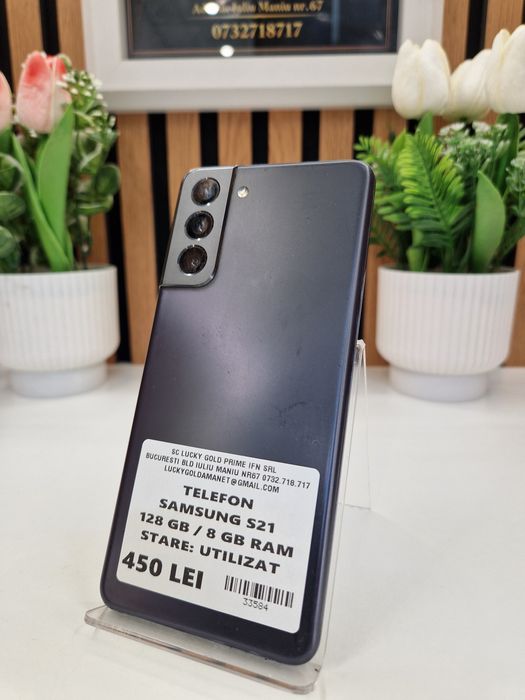 Samsung S21 128GB / 8GB RAM Ecran Fisurat GARANTIE! #33584