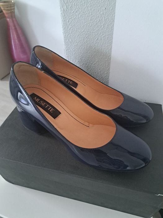 Pantofi Musette piele lacuita