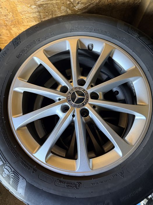 Jante originale Mercedes R17 A-Class W177 + anvelope Michelin Pilot Alpin 5 (DOT 2022)