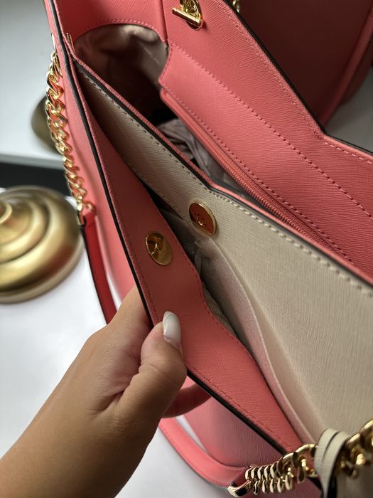 Michael Kors Jet Set Item LG X Chn Shldr Tote – Tea Rose