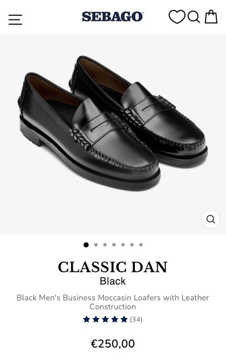 Мъжки обувки Sebago Classic Dan номер 41 лоуфъри