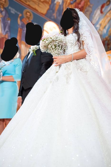 Rochie de mireasă tip prințesă, mărimea S-M