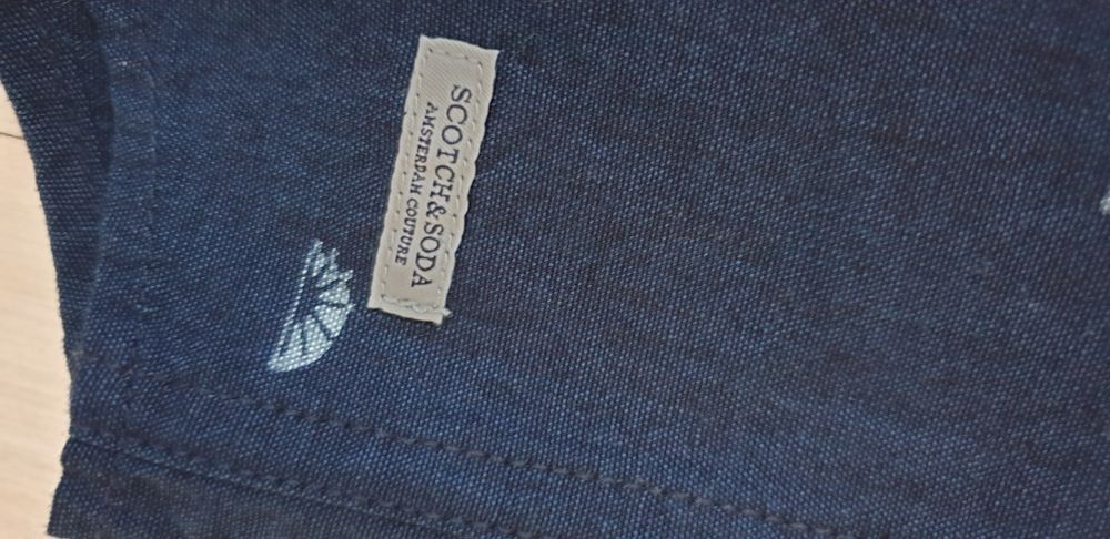 Scotch & Soda Pique Cotton Mens Size S НОВО! ОРИГИНАЛ! Мъжка Риза!