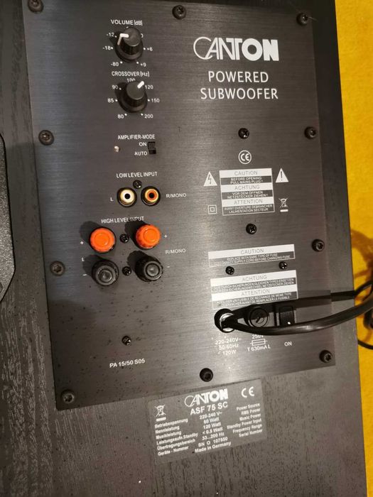 Subwoofer Activ CANTON  ASF 75 SC