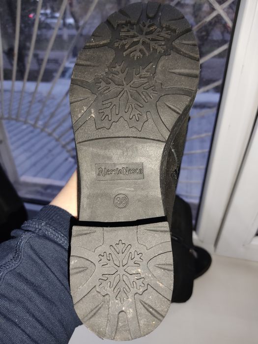 Сапоги натуральная замша зима