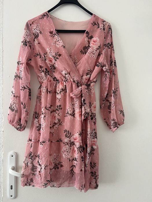 Шарена къса рокля