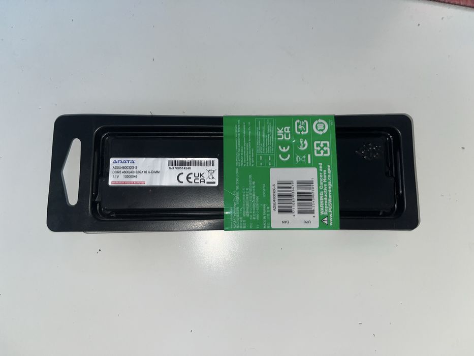 RAM памет A-DATA 32GB DDR5 4800MT / AD5U480032G-S