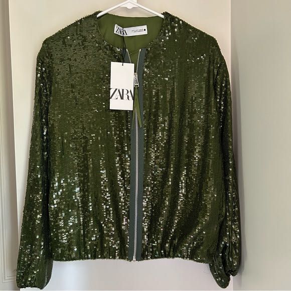 Пайетено яке на ZARA