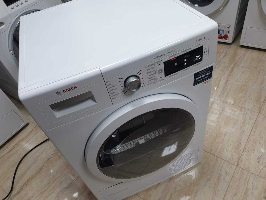 9Kg - UK - Сушилня Bosch Serie 8 с Термопомпа 12м Гаранция Бош