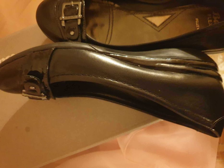 Pantofi din satin roz fuxia 36, noi