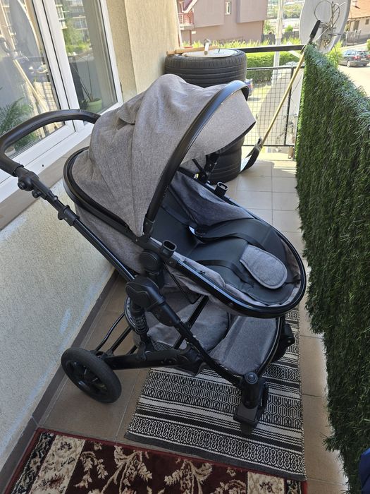Vând cărucior copii 3 în 1 BabyDary – gri
