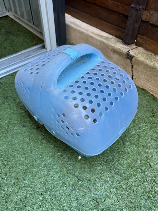 Cusca transport iepure/hamster + bol mancare inxo