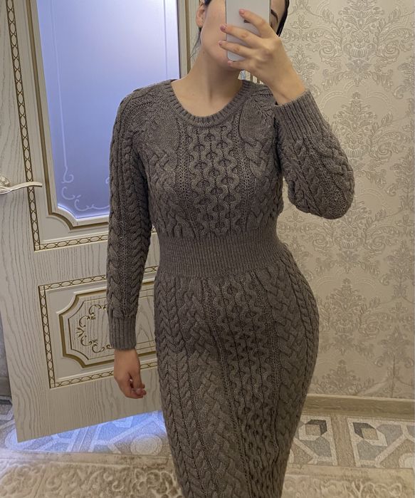 Теплые платья(1- 4500тг)(2-2500тг)