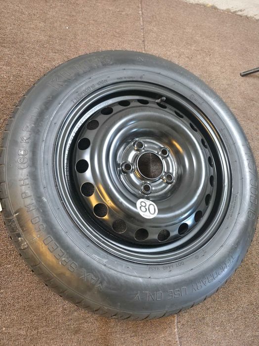 Roata Rezerva MICA SLIM - 145/90/16 - 5x114.3 - OEM Renault Kaleos Arkana Espace Kadjar / Dacia Duster Bigster / Nissan X-Trail NOUA