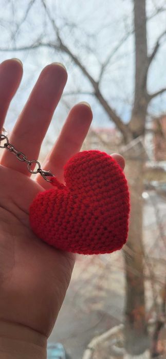 Брелок "Сердце" ручной работы