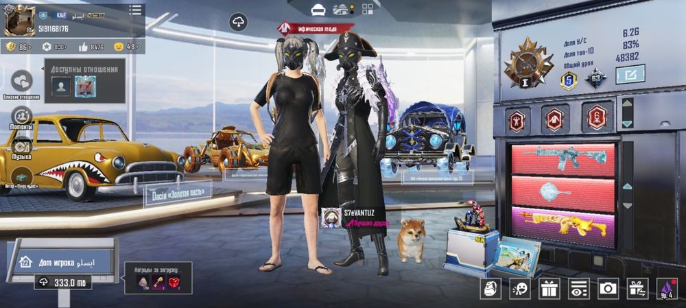 Аккаунт пабаг мобаил