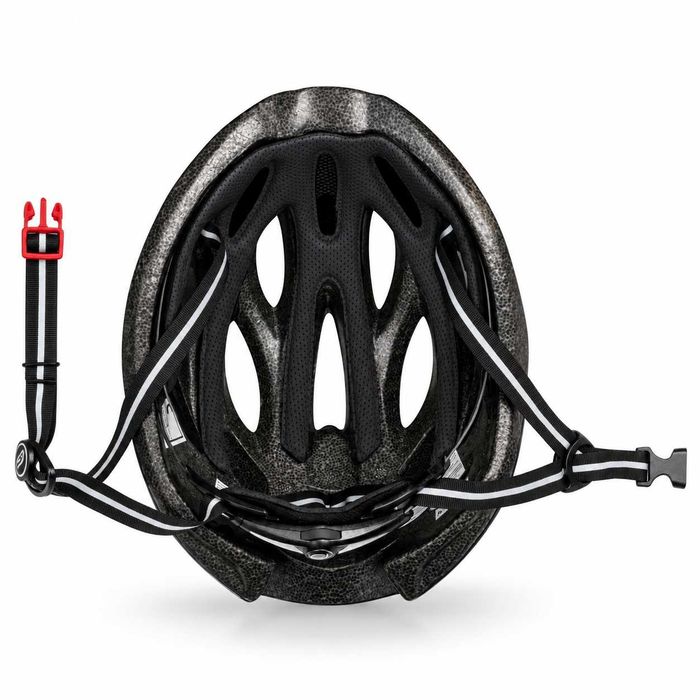 Велосипедна каска FORCE BULL HUE, In-Mold, S/M 56–58 см, Черно-зелена, CE Сертификат