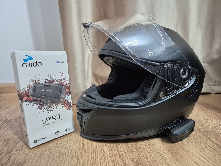 Casca Scorpion Exo 520+Intercom Cardo Spirit+ Pinlock