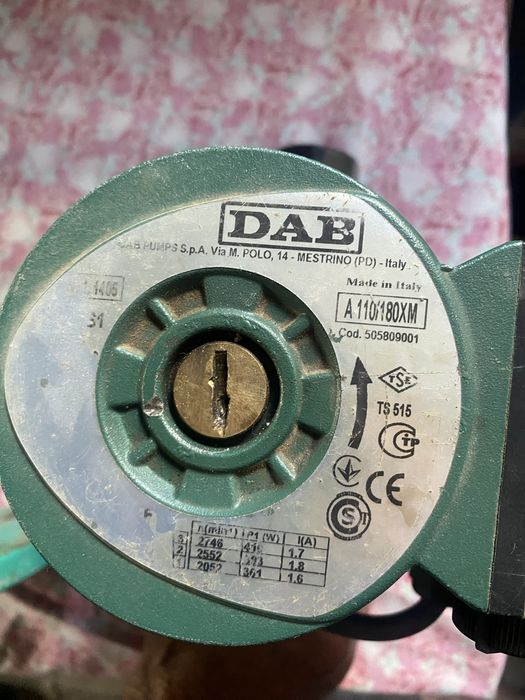 Продам церкулярный насос DAB A 110/180 XM