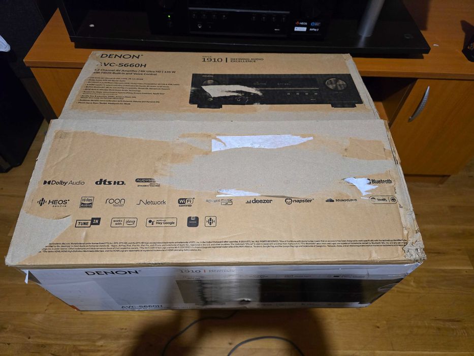Продавам Denon AVR-S660H 5.2 AV ресивър – 8K, HEOS – Като нов!
