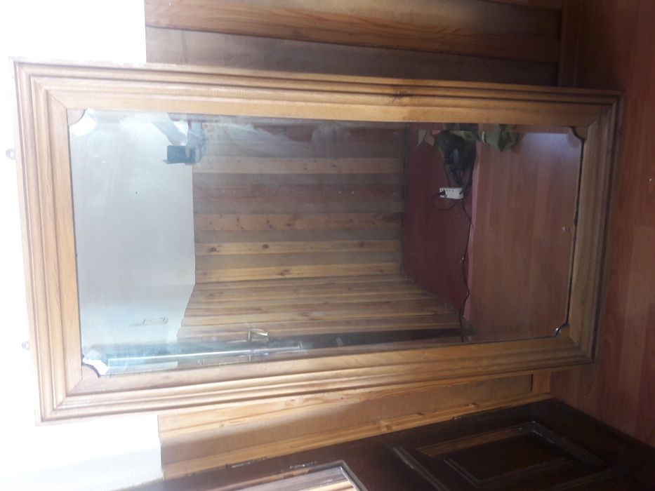 Oglinda veche rama din stejarar masiv