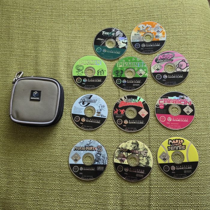 Lot Jocuri Nintendo GameCube Pokemon Mario Pikmin Kirby Mario Party Game Gra Cub Tennis