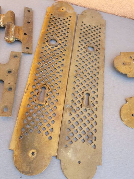 белгийски барокови дръжки за врата от месинг