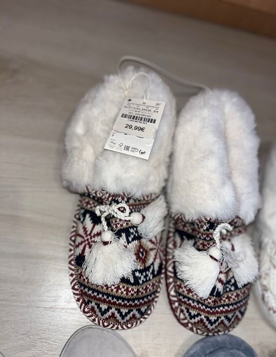 36/37 Нови дамски чехли пантофи домашни oysho ойшо