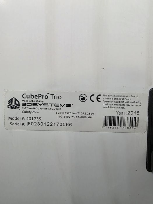 Imprimanta 3D CubePro Trio
