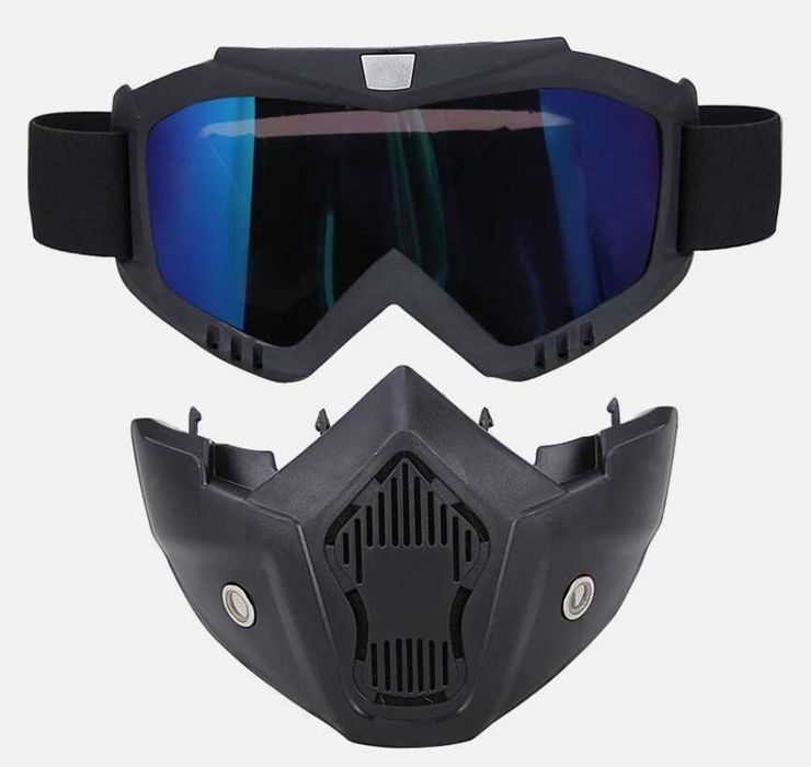 Ochelari cu masca ski/ snowboard/ ATV/ Moto - Negru
