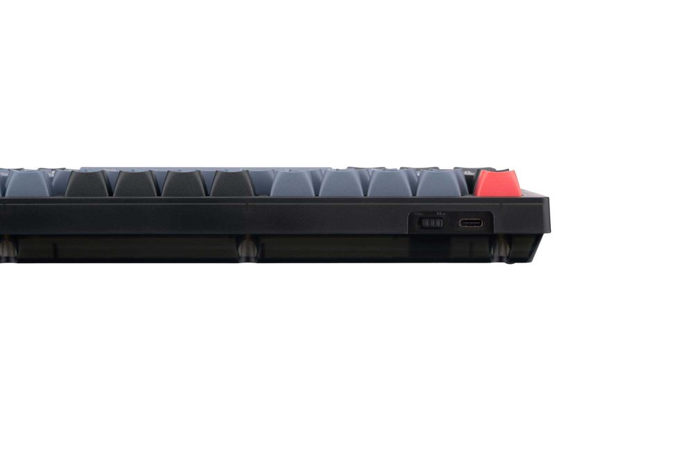 }Keychron V1 ANSI 75% 84 Key Frosted Black Full Assembled Knob Switch