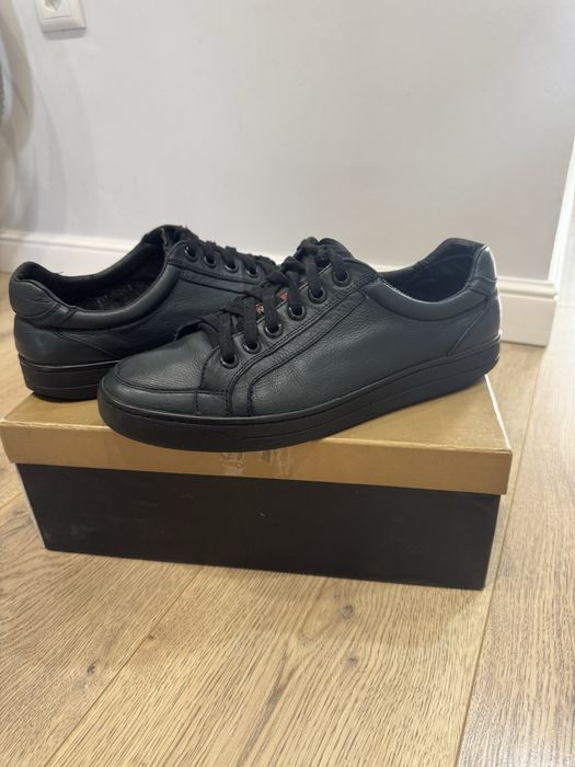 Кожаные  кеды мужские