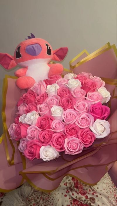 Buchet Lilo-51 trandafiri sapun