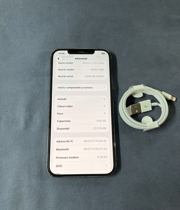 iPhone 12 Pro Max , 256 Gb , Neverlock , Graphite , Impecabil