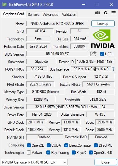 Трёхвентиляторная RTX 4070 SUPER gigabyte windforce OC видеокарта