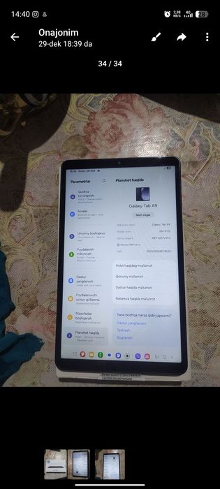 Galaxy Tab a9 yangi