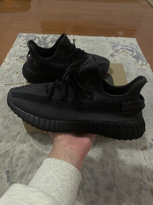 Yeezy 350 Black Reflective Negru