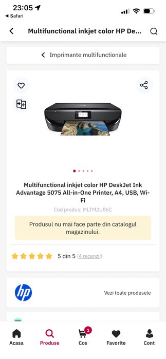 Imprimanta hp deskjet ink