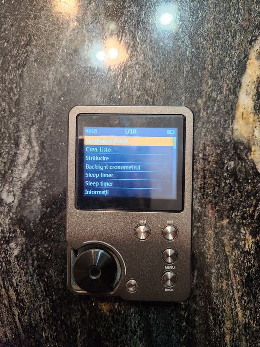 MP3 Player Hi-Fi, USB-C, ecran 2”, slot microSD până la 256GB