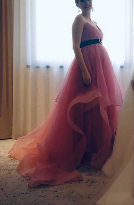 Rochie Ana Radu roz pudrat