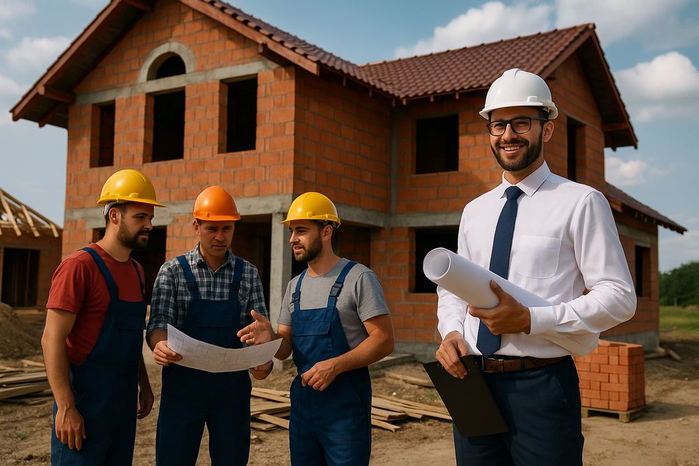 Construim case la rosu .