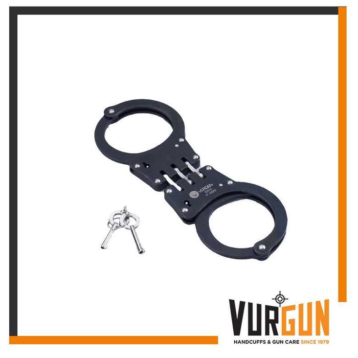 Качествени Белезници Vurgun Турция с твърда връзка черни от Стомана