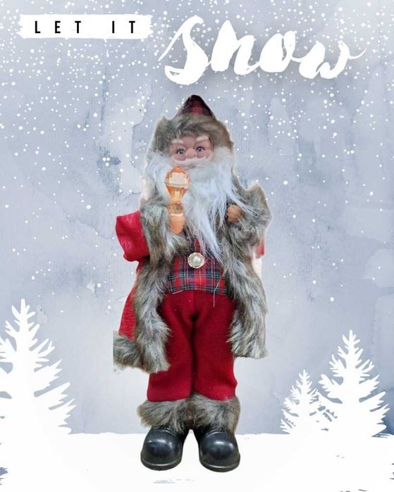 Декоративен музикален дядо коледа