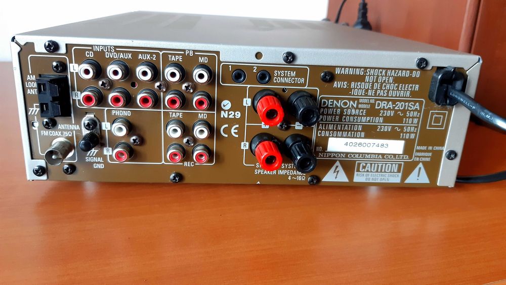 DENON deck DRM 550 si DENON receiver DRA 201SA