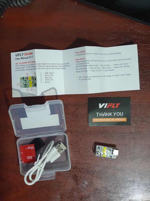 VIFLY Blitz Flash Strobe Lumina anti coliziune Drona Multicolor